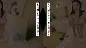 Alyx star lounges in your bathtub craving that big cock