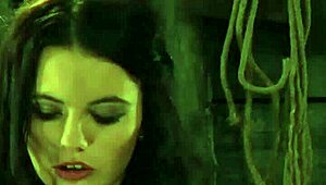 Mistress and handmaiden rubbing their pussies for voyeur mistress