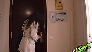 Blonde and Brunette Casting with Intense Anal Action