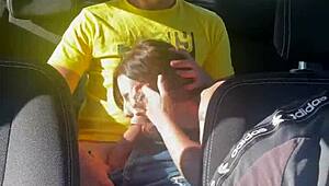 Young Amateur Couple Caught Fucking in Hidden Taxi Cam