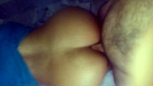 Mexicana culona bends over for deep anal doggystyle with gaping big ass.