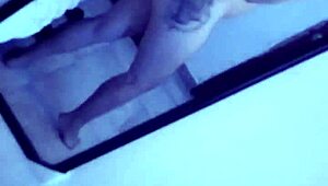 Hey, check out my naked ebony teen body on webcam, what do you see in this solo homemade lesbian scene?