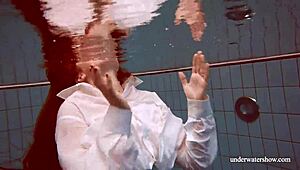 big tits redhead lola underwater nude with her juicy young girlfriend