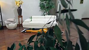 yo, caught my step bro and sis getting freaky after yoga class