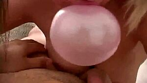 Pov blowjob with petite slut stripping and jerking off big tits