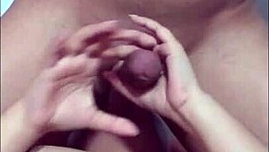 hot colombian latina gives an amazing homemade blowjob