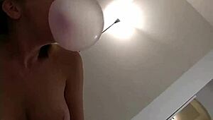 Pov blowjob with petite slut stripping and jerking off big tits