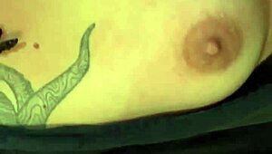 petite white girl enjoys her natural tits being slapped hard and whispers thank you