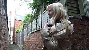 So, this blonde babe Satine Spark got daring, masturbating in a park. Public nudity at its finest for a young 18+!