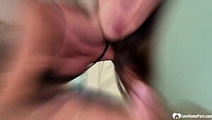 sensual angel milks monster cock after teasing blowjob!