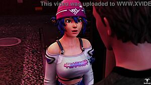 i-i mean kiriko from overwatch is offering a blowjob to some random guy in this 3d comic