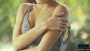 Russian Milf Model Stuns Naked Outdoors in Natural Setting