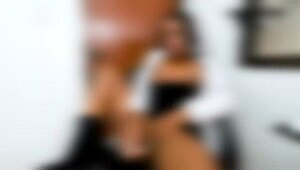 Hot Doctor Masturbates with Dildo in Tight Pussy at Hospital Office