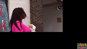 sexy brunette sucks cock before getting screwed in car!