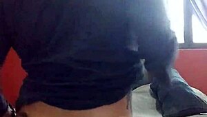 masturbating in the in-laws' house in sexy lingerie?