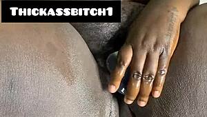 bbw, i'm masturbating with this dildo on my big ass!