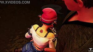 i-i mean kiriko from overwatch is offering a blowjob to some random guy in this 3d comic