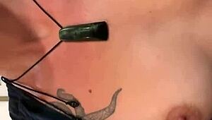 petite white girl enjoys her natural tits being slapped hard and whispers thank you