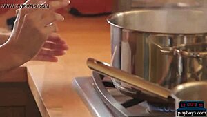 Blonde MILF's intriguing photoshoot striptease.