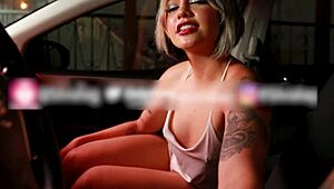 Silvialiag Gets Slammed Hard in Car After Work