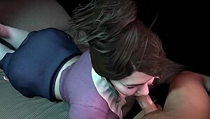 Hot Asian Maid Milf Delivers Deepthroat in POV 3D Porn Experience