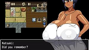 Tanned Girl Natsuki Hentai Game Ep 29 She Loves This Huge Bukkake While Stroking His Hard Cock
