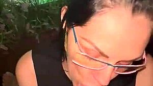 Damn! Latina Milf Sucks Hard Cock and Licks Balls With Passion!