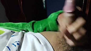 young man with big cock cums in spurts