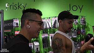 mateo tied up and fucked bareback with toys