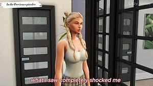 Horny stepsister fucked by stepbrother and stranger in sims 4 3d
