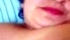 bbw milf shows body on video call