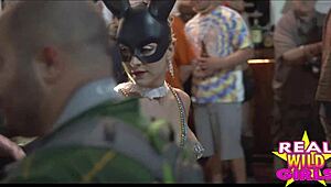 Fantasy Fest sluts flashing on the street, so wild! 😍