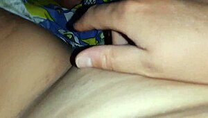 My stepsister peeps from the closet while I jerk off, then she masturbates too, leading to her flying orgasm