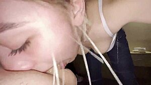 Posh Teen Craves Giving Sloppy Deepthroat Action