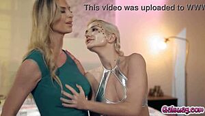 Brooke Banner and Skye Blue can't resist their lust