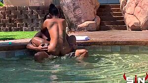 i watch avery jane get fucked in the pool with a big cock