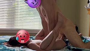 Screaming Petite Amateur Redhead Latina Fucked Hard Facedown, Ass Up, and Missionary