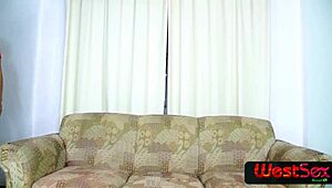 Naughty Brunette Sits On Big Dick