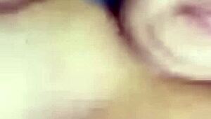 bbw milf shows body on video call