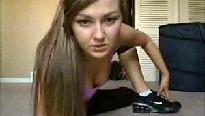 Check out this amateur webcam babe with sexy boobs getting creampie