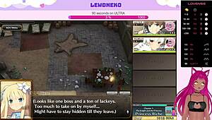 Vtuber Lewdneko dives into Evenicle Part 3 with steamy hentai scenes.