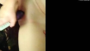 My sexy wife drives me wild with toying and creampie.