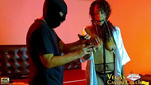 Hot Black Milf Submits to BDSM! Blindfolded POV Spanking, Fingering, Hitachi Edging Leading to Orgasm!