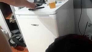 Damn! Hijastra Craves That DILF Cock with Wild Sucking and Fucking! Redhead Takes a Messy Facial!