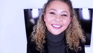 bubbly intern allie addison gets her pussy pounded