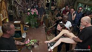 Ass Plugged And Fucked In Public With Monster Cock