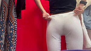 hidden cam in dressing room caught girl with big tits and nipples