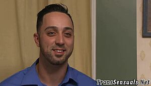 damn, this shemale got her ass drilled hard! 🔥