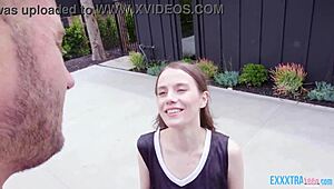 pretty teen sia wood takes danny mountain's big cock in hard bed action