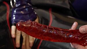 miss maskerade latex couple blows master before bound sex